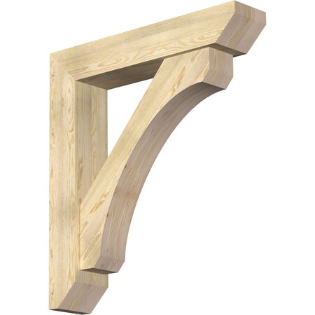 Ekena Millwork Legacy Slat Rough Sawn Bracket w/ Offset Brace, Douglas Fir, 8"W x 40"D x 44"H BKT0806X40X44LEC06RDF